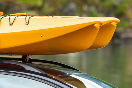 Kayak on Roof Rack - Car Kayak Rack ﻿ – Bars N Racks