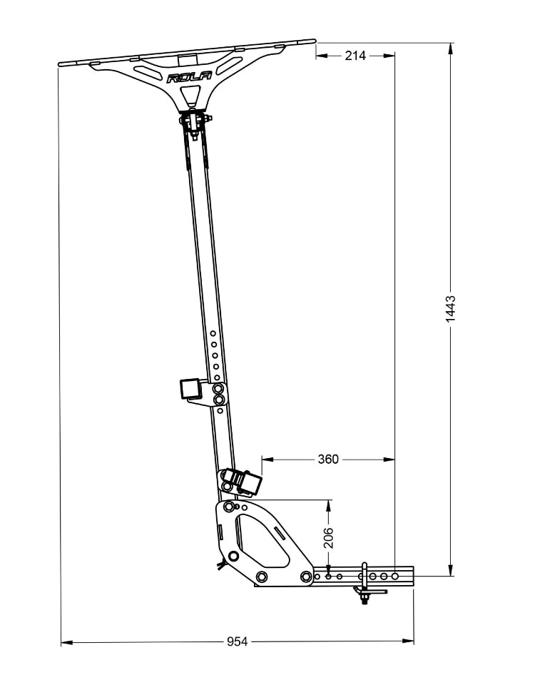 Vertical Bike Rack - 5 Bike Carrier