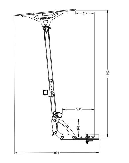 Vertical Bike Rack - 5 Bike Carrier