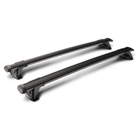 Yakima Permanent Mount Aero Through Bars x2 Silver for Isuzu D-MAX Crew Cab (Naked Roof) (07/2020 - on)