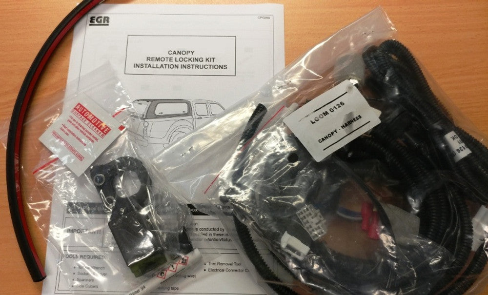 EGR Canopy Remote Locking Kit - Isuzu D-Max 2012-2019