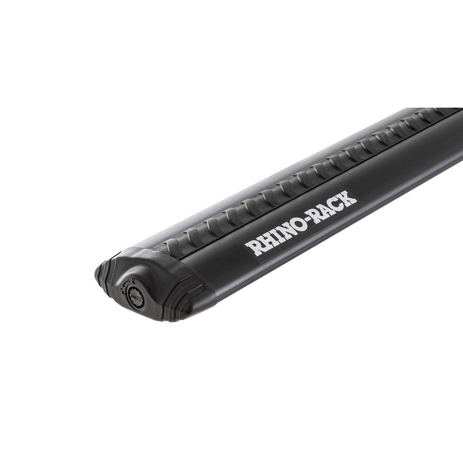 Rhino Rack Vortex RLT600 Ditch Mount Black 2 Bar Roof Rack for Mitsubishi Triton Extra Cab (No Roof Rails) (2014 - on)