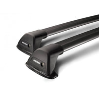Yakima Aero Flush Bars x2 Silver for Mitsubishi Triton Club Cab (Naked Roof) (2014 - on)