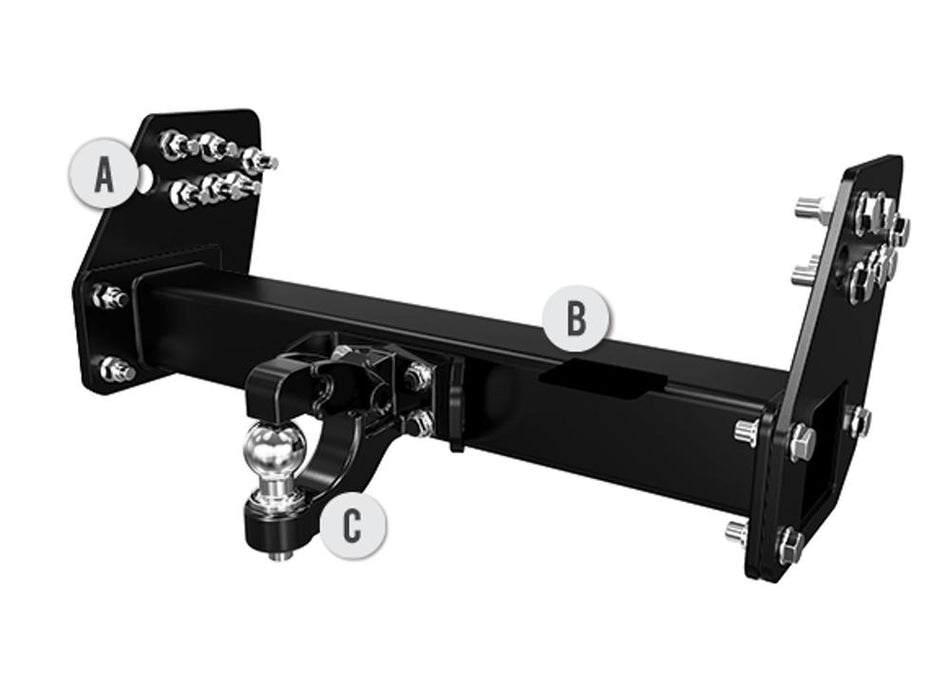 Truck Towbar (Class 5) to suit Fuso Canter Cab Chassis - Mid Mount (1/2019 on)