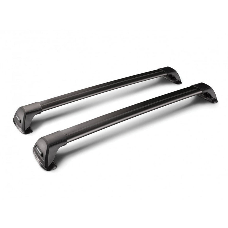 Yakima Permanent Mount Aero Flush Bars x2 Silver for Isuzu D-MAX Space Cab (Naked Roof) (07/2020 - on)