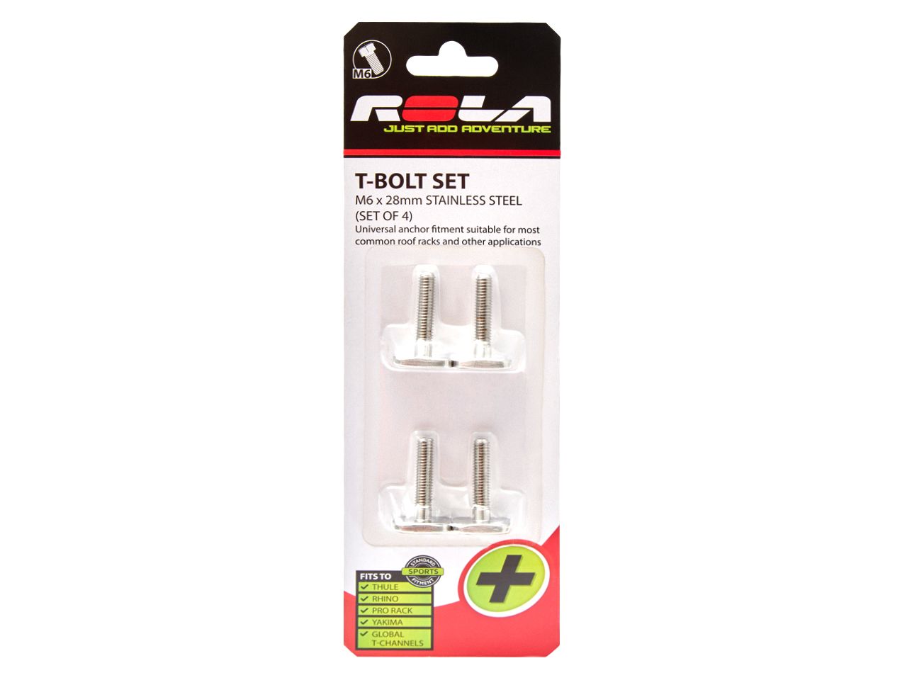 Hardware Pack - Roof Rack Ss T Bolts - 4 Pack