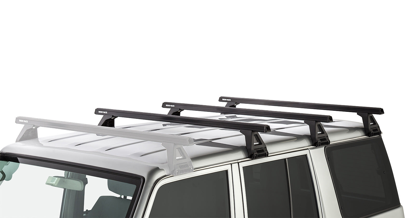 Heavy Duty Rl150 Black 3 Bar Roof Rack