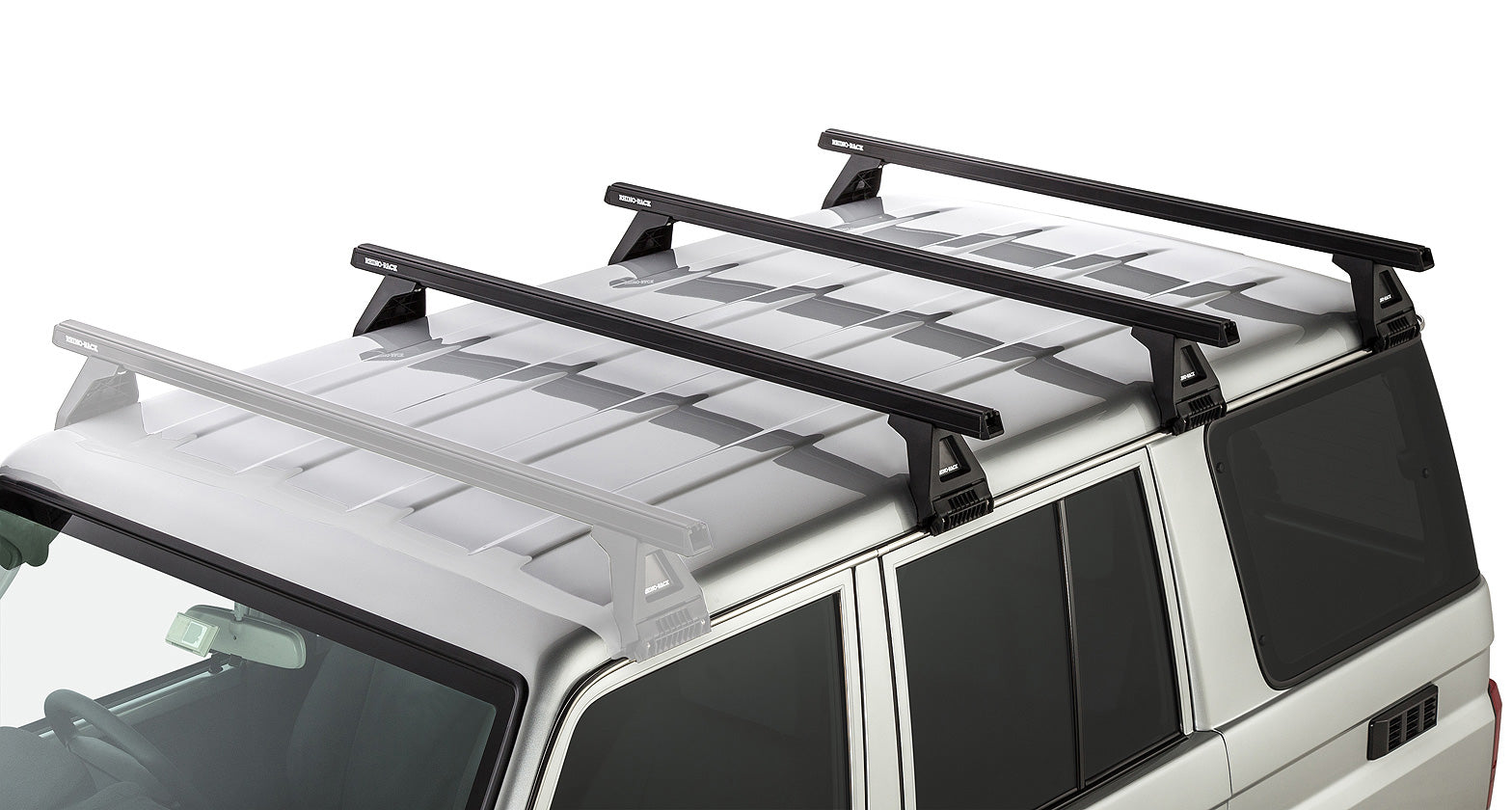 Heavy Duty Rl150 Black 3 Bar Roof Rack