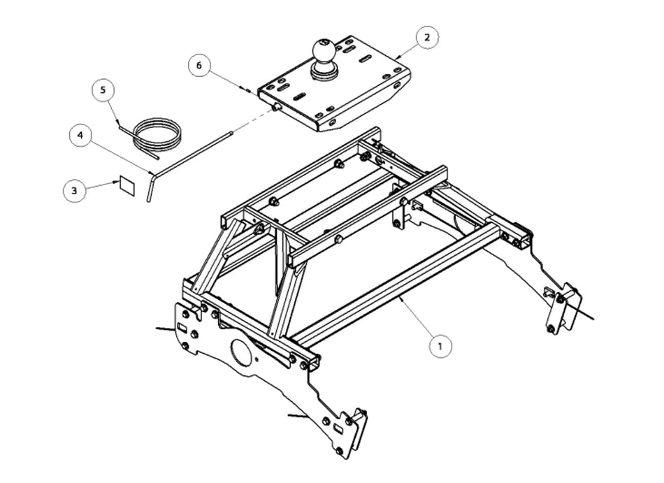 Gooseneck System (Below Bed/ Hide A Goose) to suit Toyota Landcruiser 4D C/C (8/2012 on)