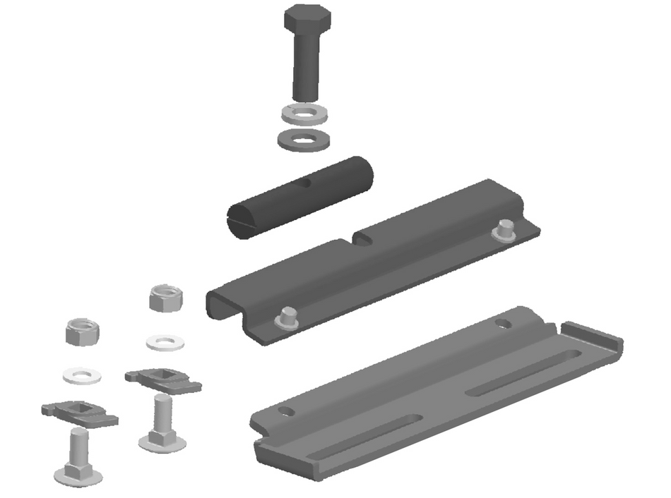 Gutter Mount Leg to Track Adapter