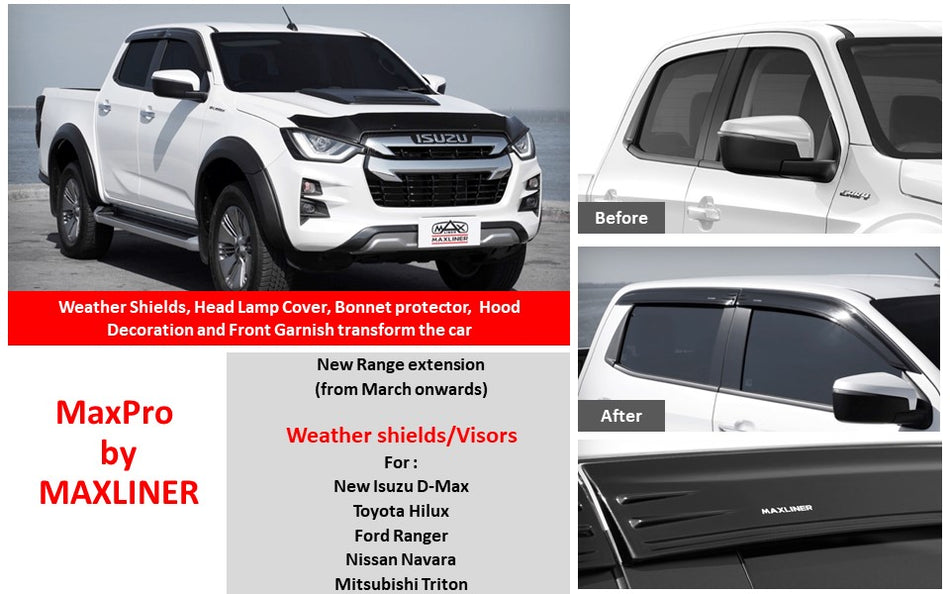 MaxPro Weather Shields Nissan Navarra (Double Cab)