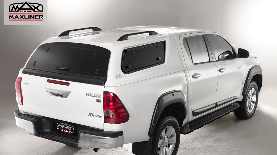 MAXTOP Side Lift-Up Windows - for Toyota Hilux DC 2015+ Painted