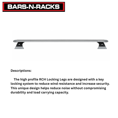 RCH6 High Profile Locking Roof Rack 52mm Legs 6 Pieces Durable And Secure Kit