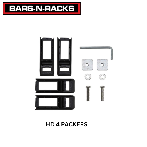 WHISPBAR HD HEAVY DUTY BAR HEIGHT PACKERS 15MM 4 PACKERS DURABLE BLACK