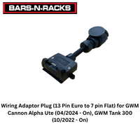 TAG Wiring Adaptor Plug (13 Pin Euro to 7 pin Flat) for GWM Cannon Alpha Ute (04/2024 - On), GWM Tank 300 (10/2022 - On)