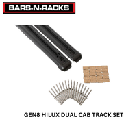 GEN8 Toyota Hilux Dual Cab Track System Set Roof Rack Tracks Range 2015-On