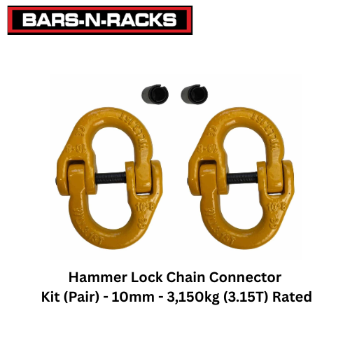 Hammer Lock Chain Connector Kit (Pair) - 10mm - 3,150kg (3.15T) Rated