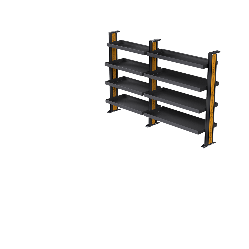 Ford Transit SWB Van Shelving - Full length Driver side variations