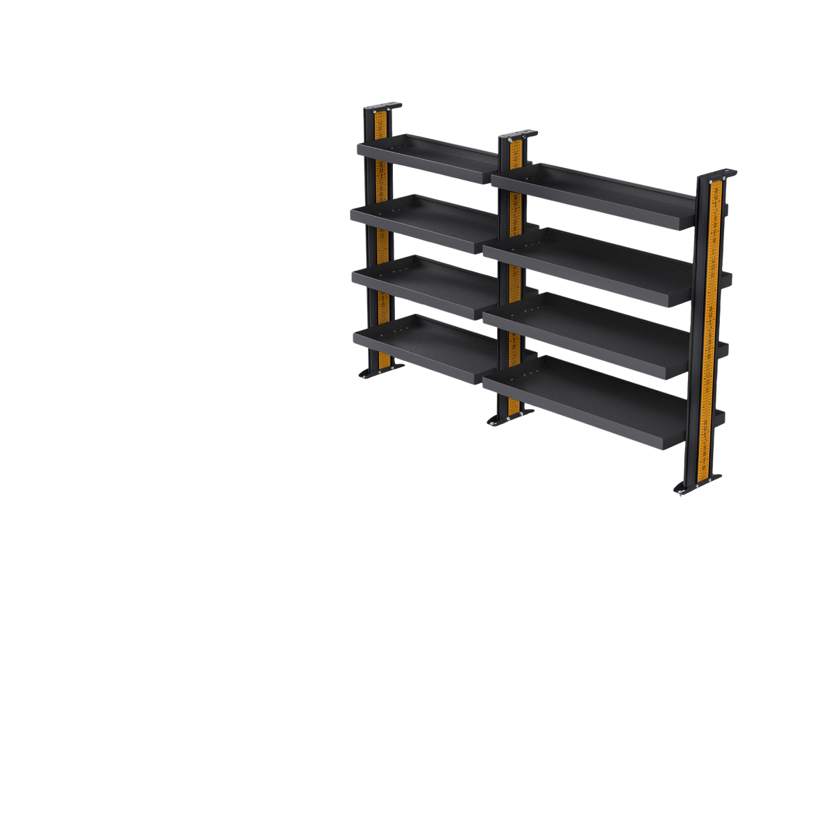 Ford Transit SWB Van Shelving - Full length Driver side variations