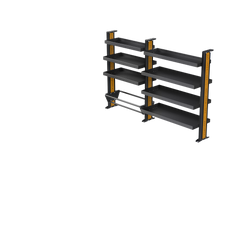 Ford Transit LWB Van Shelving - Full length Driver side variations