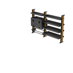 Ford Transit LWB Van Shelving - Full length Driver side variations