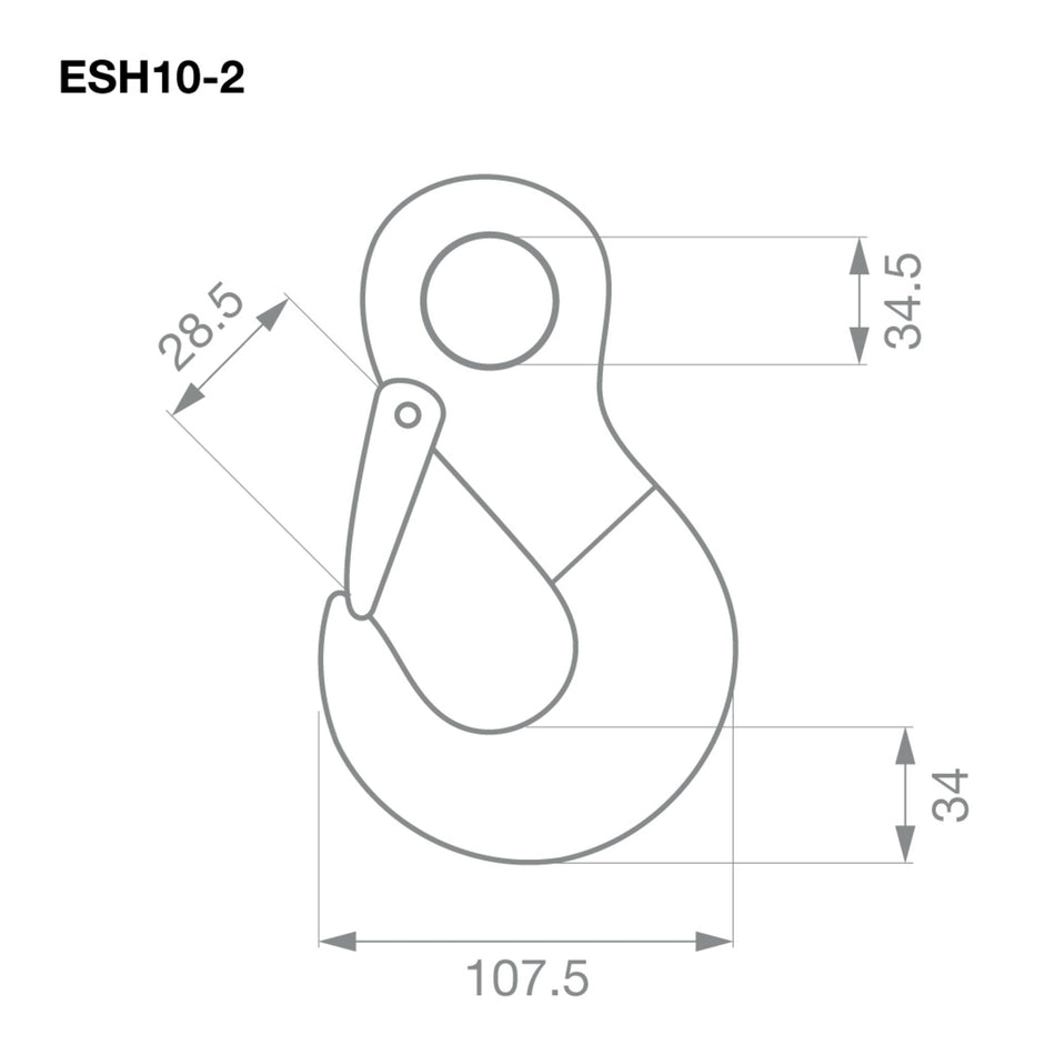 Eye Sling Hook G80 10mm 3.15T (Pair)