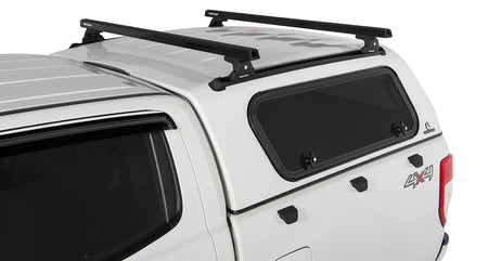 Heavy Duty Rlt600 Fixed Mount Black 2 Bar Canopy Roof Rack