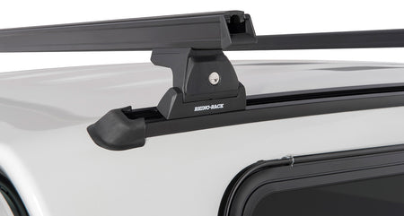 Heavy Duty Rlt600 Fixed Mount Black 2 Bar Canopy Roof Rack