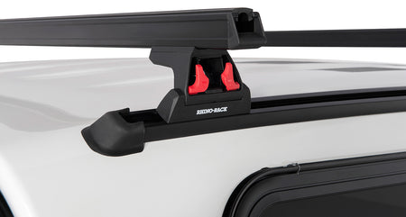 Heavy Duty Rlt600 Fixed Mount Black 2 Bar Canopy Roof Rack