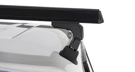 Heavy Duty Rlt600 Fixed Mount Black 2 Bar Canopy Roof Rack