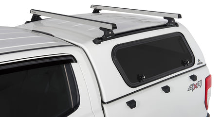 Heavy Duty Rlt600 Trackmount Silver 2 Bar Canopy Roof Rack