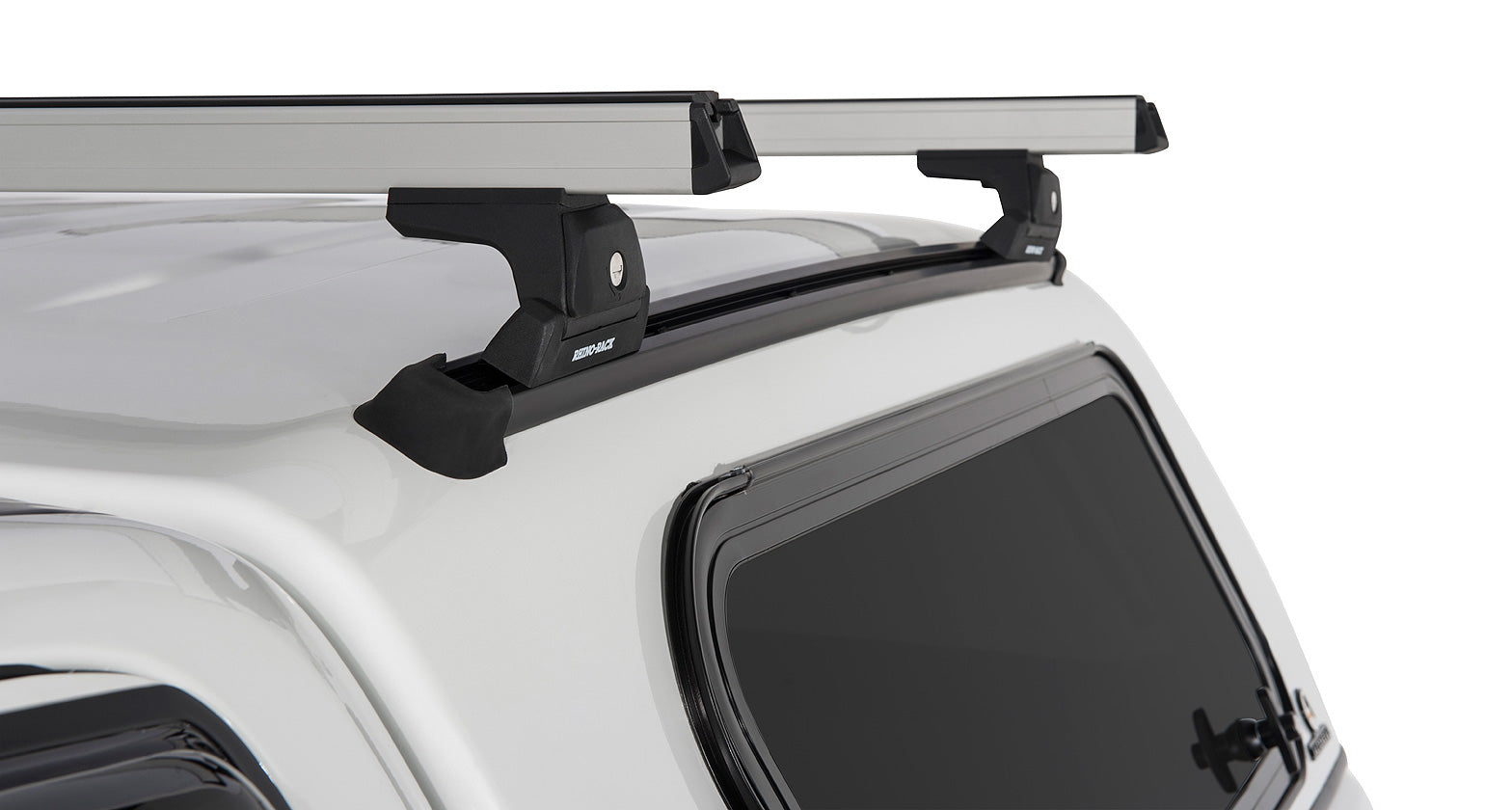 Heavy Duty Rlt600 Trackmount Silver 2 Bar Canopy Roof Rack