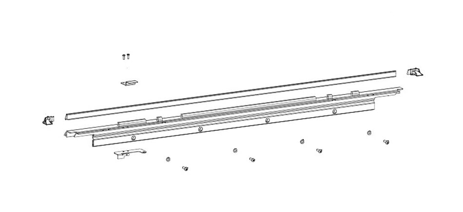 Replacement Vehicle Header Rail Hinge Kit - Mazda BT50 3P 2011-20