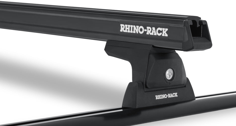 Heavy Duty RLT600 Trackmount Black 2 Bar Roof Rack