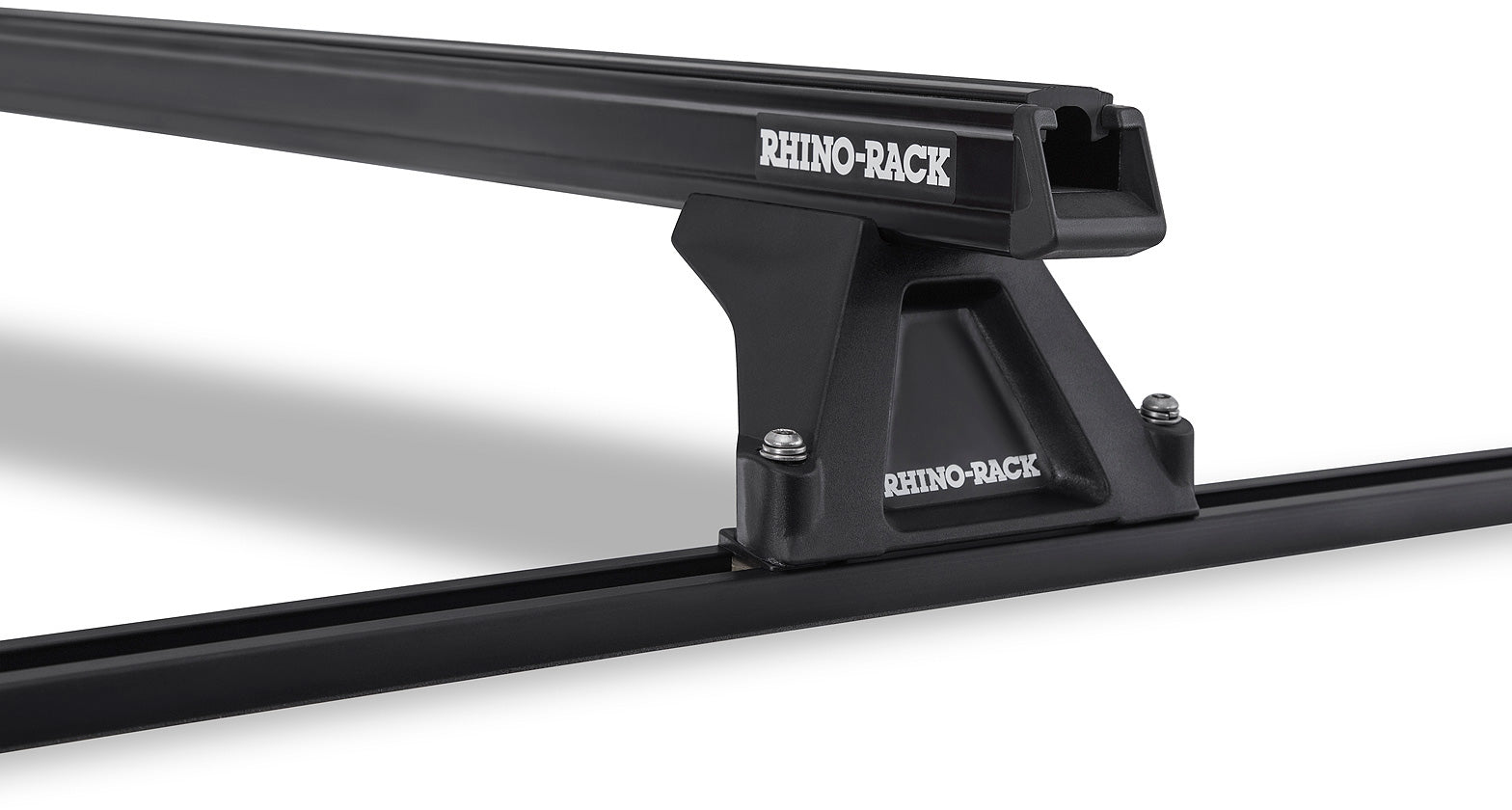 Heavy Duty Rltf Trackmount Black 3 Bar Roof Rack