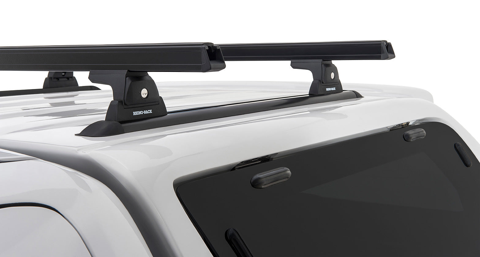 Heavy Duty Rlt600 Trackmount Black 2 Bar Canopy Roof Rack