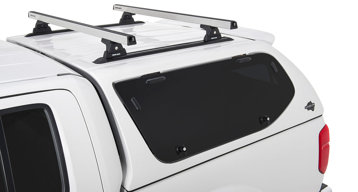 Heavy Duty Rlt600 Trackmount Silver 2 Bar Canopy Roof Rack