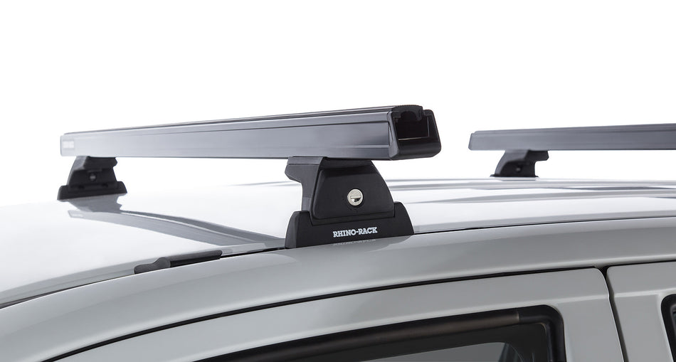 Heavy Duty RLT600 Trackmount Black 2 Bar Roof Rack