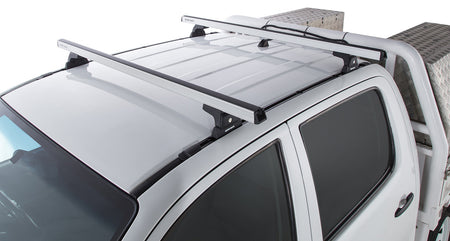 Heavy Duty Rlt600 Trackmount Silver 2 Bar Roof Rack