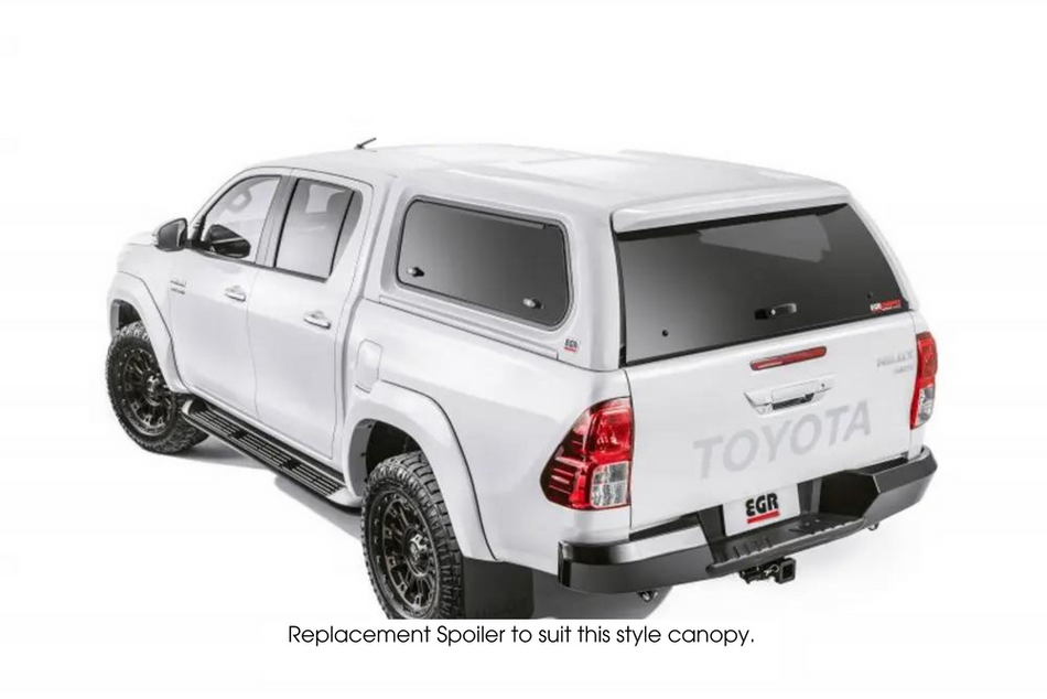 Replacement Door Spoiler Painted Crystal Pearl 070 - Toyota Hilux A-Deck 2015-