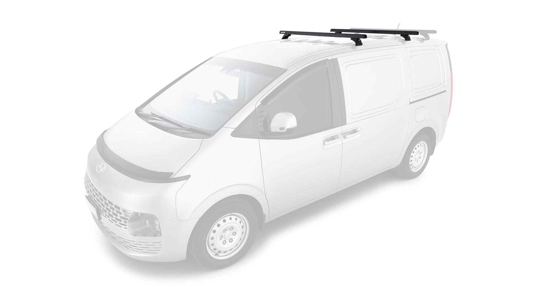 Heavy Duty RCH Black 2 Bar Roof Rack