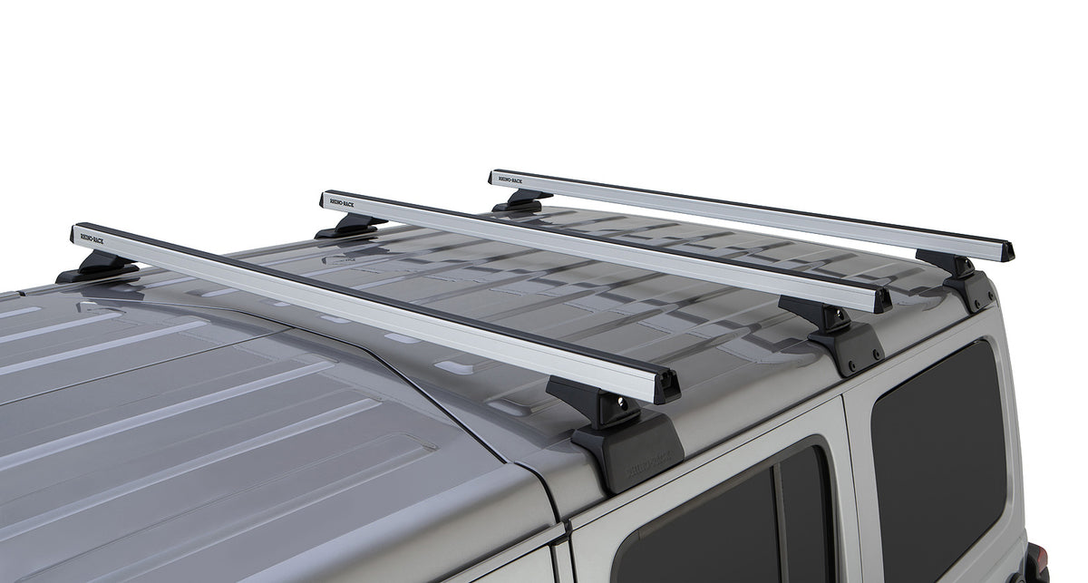 Heavy Duty Rcl Silver 3 Bar Rhino-Rack Backbone Roof Rack