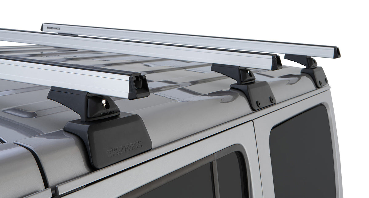 Heavy Duty Rcl Silver 3 Bar Rhino-Rack Backbone Roof Rack