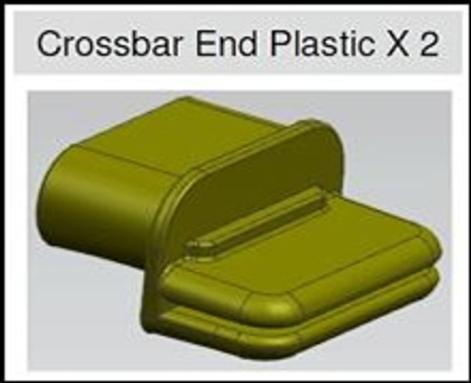 Replacement Crossbar End-Clips for EGR Soft Tonneau Covers - 1 Pair