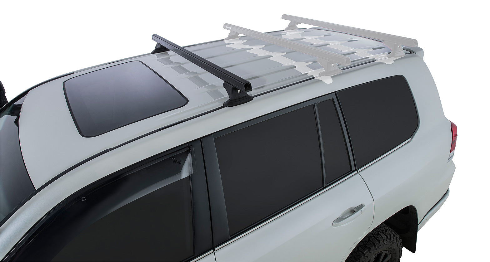 Heavy Duty Rch Black 1 Bar Roof Rack (Front)