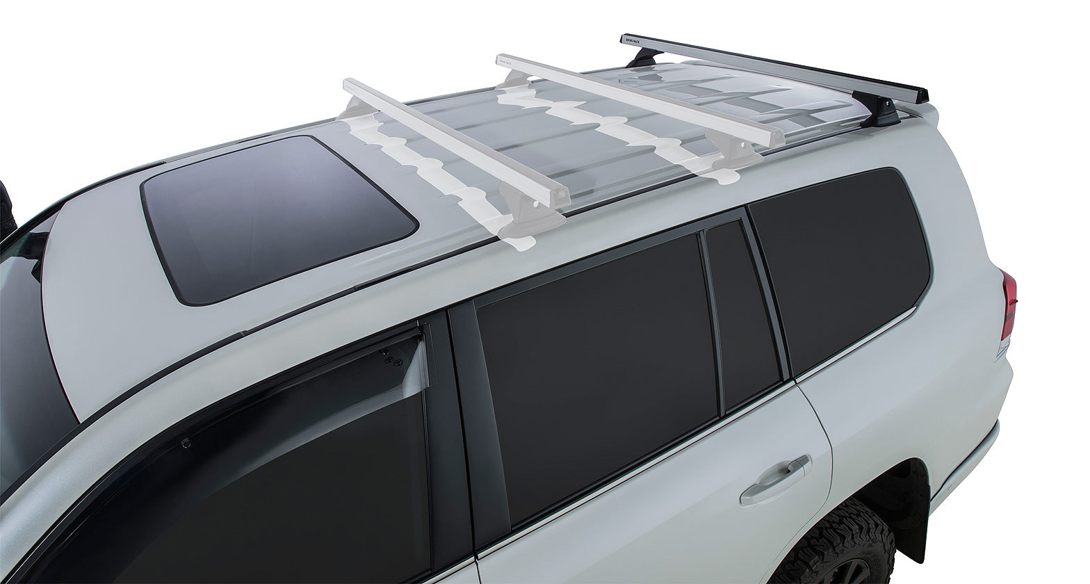 Heavy Duty Rch Silver 1 Bar Roof Rack (Rear)