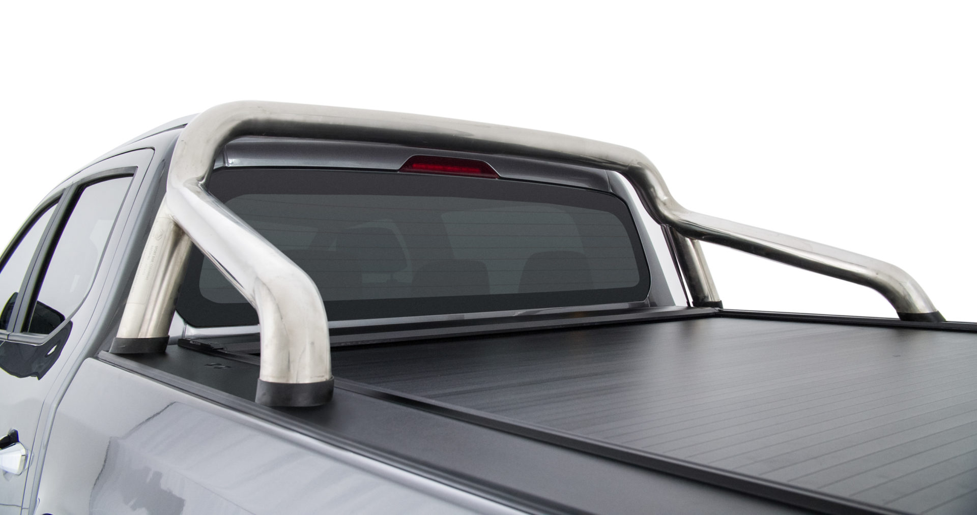 Hsp Roll R Cover  – Dual Cab With Sports Bar Mounting Kit To Suit  Chrome Genuine Sports Bar