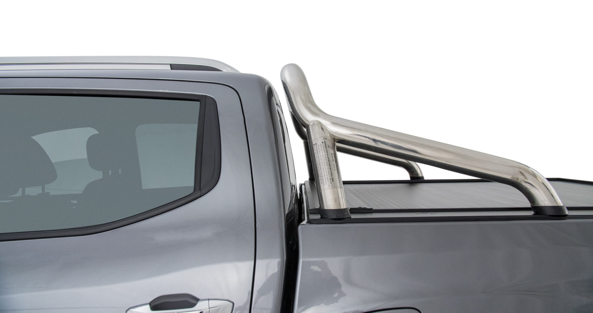 Hsp Roll R Cover  – Dual Cab With Sports Bar Mounting Kit To Suit  Chrome Genuine Sports Bar