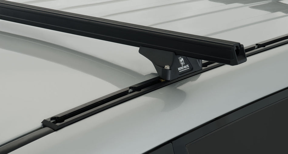 Heavy Duty RLTP Trackmount Black 2 Bar Roof Rack