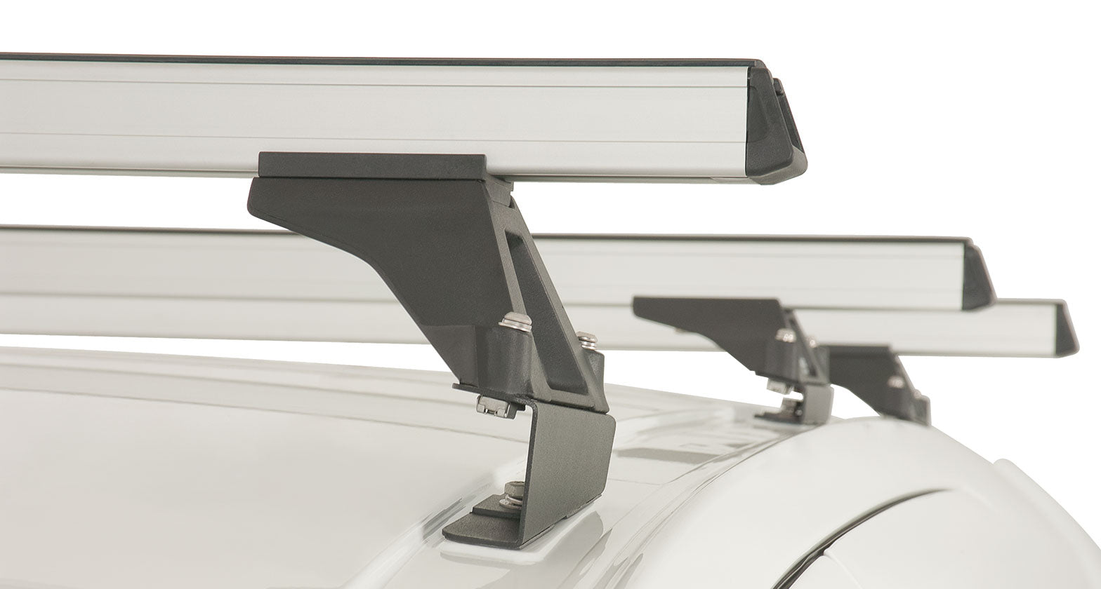 Heavy Duty Rltf Silver 3 Bar Roof Rack